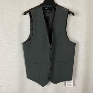 ASOS DESIGN super skinny vest in charcoal